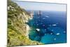 Capri Coastline at Faraglioni, Italy-George Oze-Mounted Photographic Print
