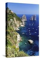 Capri Coastline with the Rocks of Faraglioni-George Oze-Stretched Canvas