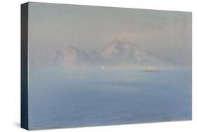 Capri, côte escarpée vue de la mer-Henry Brokman-Stretched Canvas