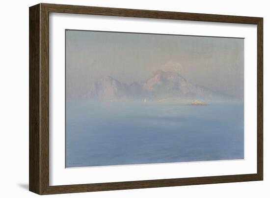 Capri, côte escarpée vue de la mer-Henry Brokman-Framed Giclee Print