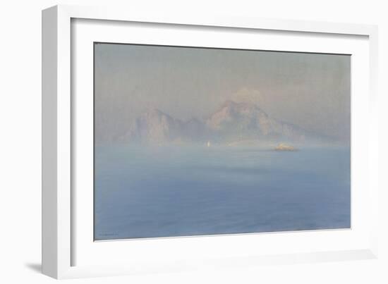 Capri, côte escarpée vue de la mer-Henry Brokman-Framed Giclee Print