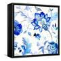 Capri Floral II-Lanie Loreth-Framed Stretched Canvas