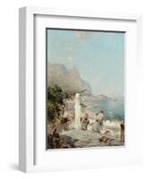 Capri, Golfe De Naples-Franz Richard Unterberger-Framed Giclee Print