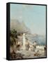 Capri, Golfe De Naples-Franz Richard Unterberger-Framed Stretched Canvas