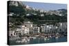 Capri Harbor-Vittoriano Rastelli-Stretched Canvas