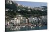 Capri Harbor-Vittoriano Rastelli-Stretched Canvas