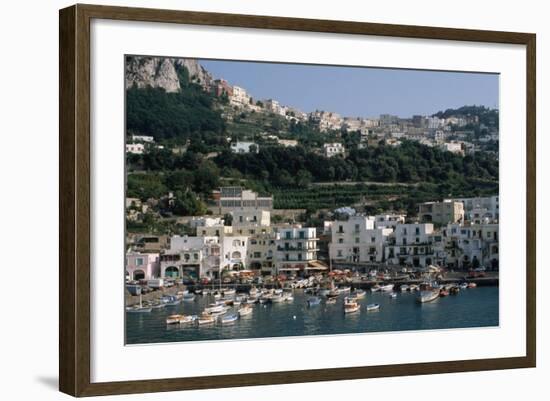 Capri Harbor-Vittoriano Rastelli-Framed Photographic Print