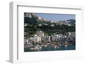 Capri Harbor-Vittoriano Rastelli-Framed Photographic Print