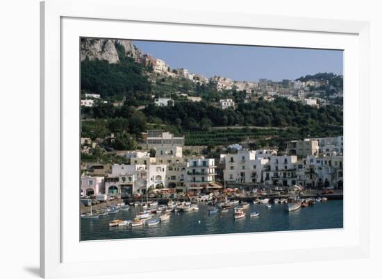 Capri Harbor-Vittoriano Rastelli-Framed Photographic Print