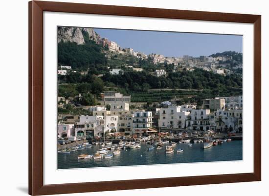 Capri Harbor-Vittoriano Rastelli-Framed Photographic Print