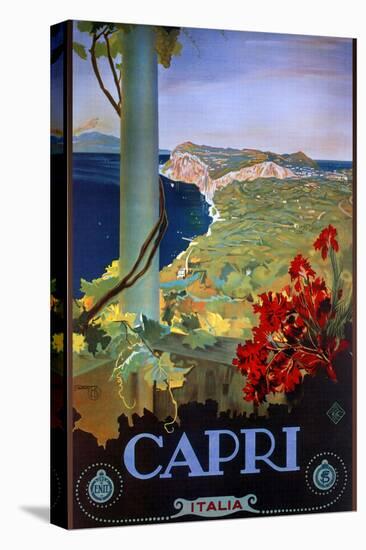 Capri Italia-Vintage Apple Collection-Stretched Canvas