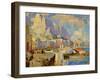 Capri Seascape-Konstantin Ivanovich Gorbatov-Framed Giclee Print