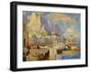 Capri Seascape-Konstantin Ivanovich Gorbatov-Framed Giclee Print