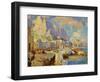 Capri Seascape-Konstantin Ivanovich Gorbatov-Framed Giclee Print