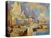 Capri Seascape-Konstantin Ivanovich Gorbatov-Stretched Canvas