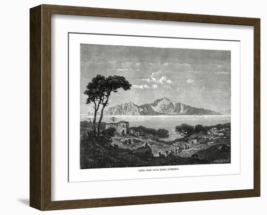Capri Seen from Massa Lubrense, Italy, 1879-null-Framed Giclee Print