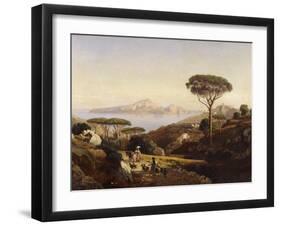 Capri Seen from Massa-Nicola Palizzi-Framed Giclee Print