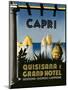 Capri Travel Poster-null-Mounted Art Print