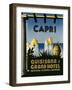 Capri Travel Poster-null-Framed Art Print