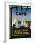 Capri Travel Poster-null-Framed Art Print