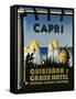 Capri Travel Poster-null-Framed Stretched Canvas