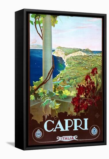 Capri-Mario Borgoni-Framed Stretched Canvas