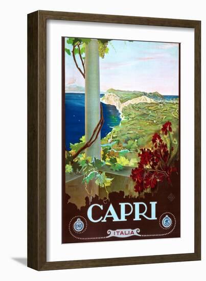 Capri-Mario Borgoni-Framed Art Print