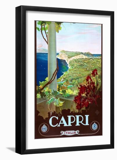 Capri-Mario Borgoni-Framed Art Print