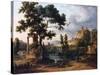 Capriccio Landscape-Jean Victor Bertin-Stretched Canvas