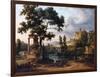 Capriccio Landscape-Jean Victor Bertin-Framed Art Print