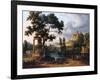 Capriccio Landscape-Jean Victor Bertin-Framed Art Print