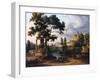 Capriccio Landscape-Jean Victor Bertin-Framed Art Print