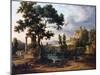 Capriccio Landscape-Jean Victor Bertin-Mounted Art Print