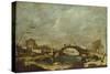 Capriccio Landscape-Francesco Guardi-Stretched Canvas