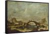 Capriccio Landscape-Francesco Guardi-Framed Stretched Canvas