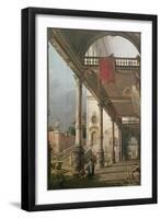 Capriccio of a Colonnade, 1765-Canaletto-Framed Giclee Print