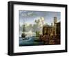 Capriccio of a Mediterranean Port-Abraham Storck-Framed Giclee Print