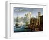 Capriccio of a Mediterranean Port-Abraham Storck-Framed Giclee Print