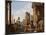 Capriccio of Classical Ruins with a Statue of Marcus Aurelius,The Temple of Saturn-Giovanni Paolo Pannini-Mounted Giclee Print