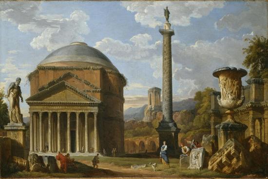 'Capriccio of Roman Ruins with the Pantheon, 1737' Giclee Print ...