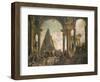 Capriccio of the Ruins of Rome-Giovanni Paolo Pannini-Framed Giclee Print