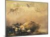 Capriccio Scene: Animals in the Sky-Francisco de Goya-Mounted Giclee Print