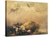 Capriccio Scene: Animals in the Sky-Francisco de Goya-Stretched Canvas