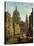 Capriccio: St Paul's and a Venetian Canal-William Marlow-Stretched Canvas