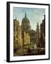 Capriccio: St Paul's and a Venetian Canal-William Marlow-Framed Giclee Print