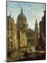 Capriccio: St Paul's and a Venetian Canal-William Marlow-Mounted Giclee Print