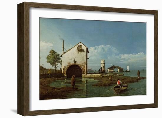 Capriccio, the Lagoon-Bernardo Bellotto-Framed Giclee Print