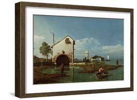 Capriccio, the Lagoon-Bernardo Bellotto-Framed Giclee Print