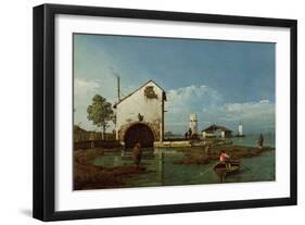 Capriccio, the Lagoon-Bernardo Bellotto-Framed Giclee Print
