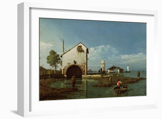 Capriccio, the Lagoon-Bernardo Bellotto-Framed Giclee Print